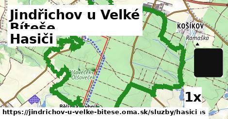 hasiči v Jindřichov u Velké Bíteše