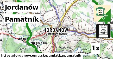 Pamätník, Jordanów