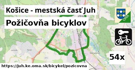 Požičovňa bicyklov, Košice - mestská časť Juh