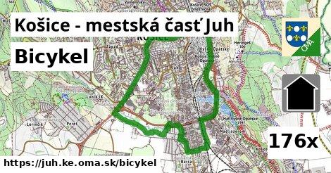 bicykel v Košice - mestská časť Juh