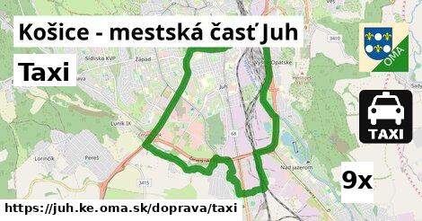 Taxi, Košice - mestská časť Juh