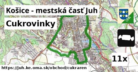 cukrovinky v Košice - mestská časť Juh