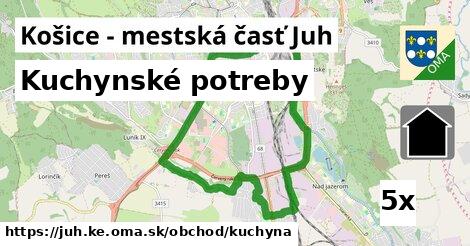 Kuchynské potreby, Košice - mestská časť Juh