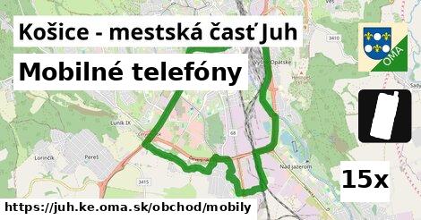 Mobilné telefóny, Košice - mestská časť Juh