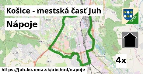 nápoje v Košice - mestská časť Juh