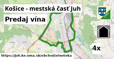 Predaj vína, Košice - mestská časť Juh