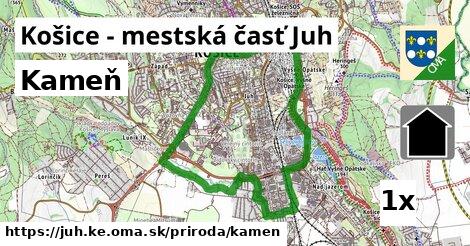 kameň v Košice - mestská časť Juh