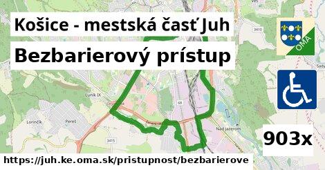 Bezbarierový prístup, Košice - mestská časť Juh