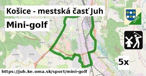 Mini-golf, Košice - mestská časť Juh