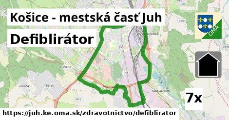 Defiblirátor, Košice - mestská časť Juh