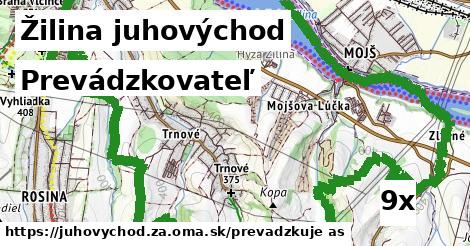 prevádzkovateľ v Žilina juhovýchod