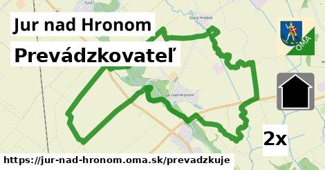 prevádzkovateľ v Jur nad Hronom