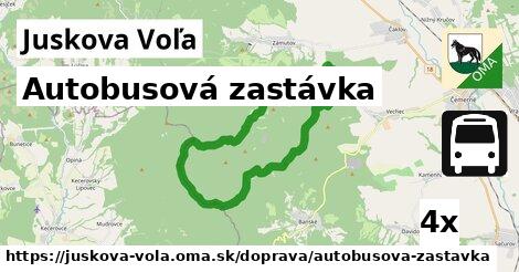 Autobusová zastávka, Juskova Voľa