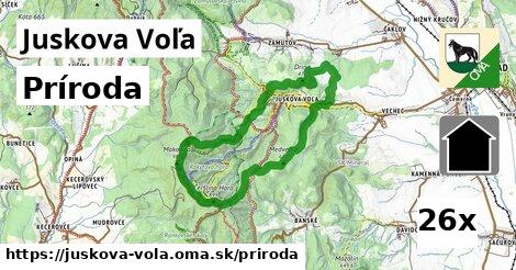 príroda v Juskova Voľa