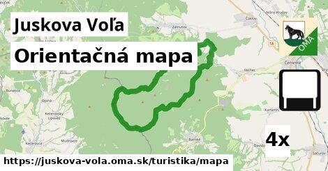 Orientačná mapa, Juskova Voľa