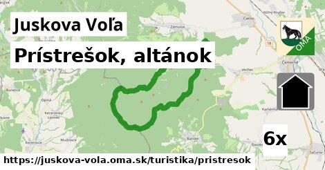 Prístrešok, altánok, Juskova Voľa