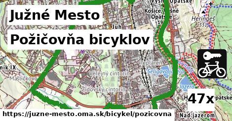 požičovňa bicyklov v Južné Mesto