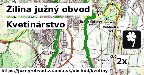 Kvetinárstvo, Žilina južný obvod