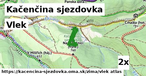 Vlek, Kačenčina sjezdovka