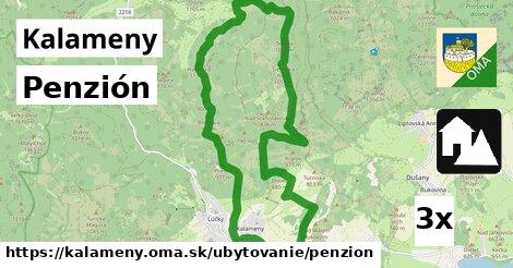 Penzión, Kalameny