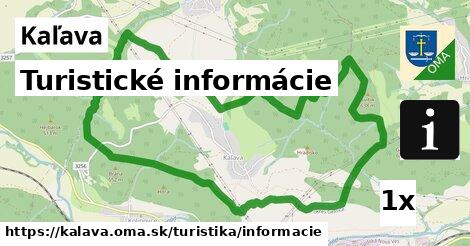 Turistické informácie, Kaľava