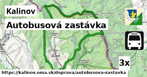 Autobusová zastávka, Kalinov