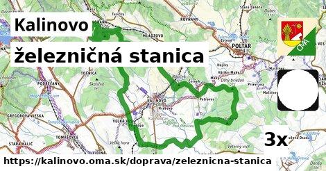 železničná stanica, Kalinovo