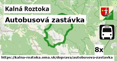 Autobusová zastávka, Kalná Roztoka