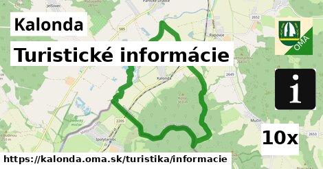 Turistické informácie, Kalonda