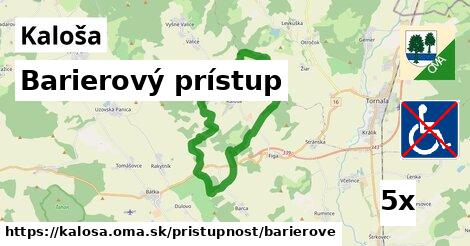 barierový prístup v Kaloša