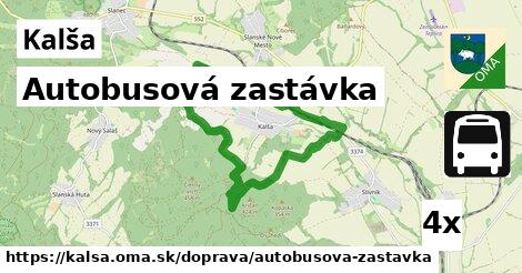 Autobusová zastávka, Kalša