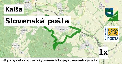 Slovenská pošta, Kalša