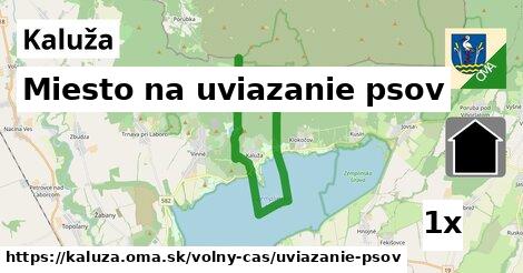 miesto na uviazanie psov v Kaluža