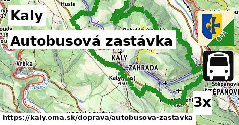 Autobusová zastávka, Kaly