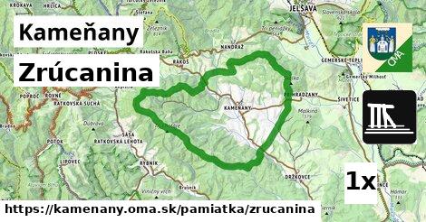 zrúcanina v Kameňany