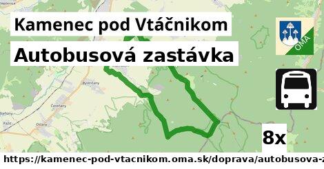 Autobusová zastávka, Kamenec pod Vtáčnikom