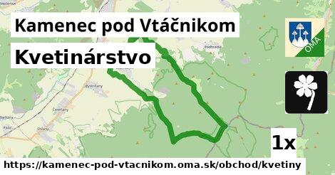 Kvetinárstvo, Kamenec pod Vtáčnikom