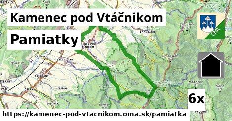 pamiatky v Kamenec pod Vtáčnikom