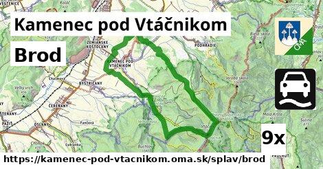 Brod, Kamenec pod Vtáčnikom