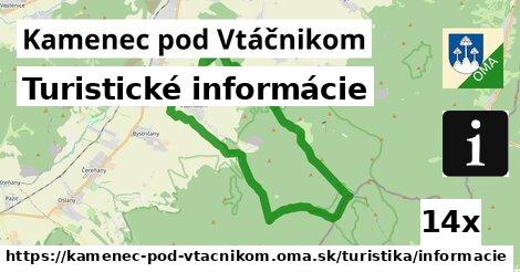 Turistické informácie, Kamenec pod Vtáčnikom