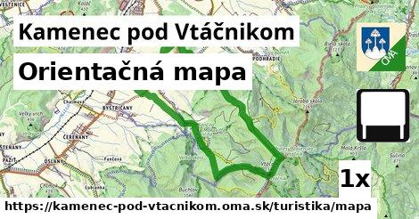 Orientačná mapa, Kamenec pod Vtáčnikom