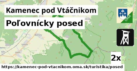 Poľovnícky posed, Kamenec pod Vtáčnikom