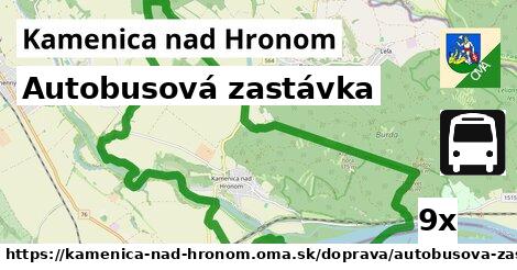 Autobusová zastávka, Kamenica nad Hronom