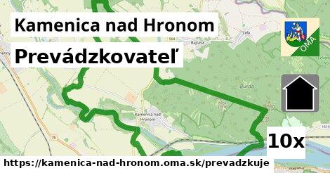 prevádzkovateľ v Kamenica nad Hronom