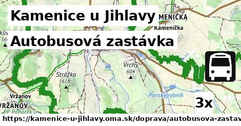 Autobusová zastávka, Kamenice u Jihlavy