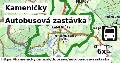 Autobusová zastávka, Kameničky