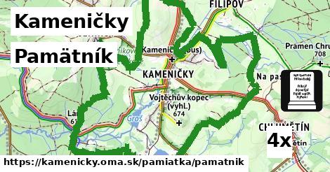 Pamätník, Kameničky