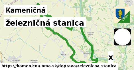 železničná stanica, Kameničná