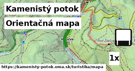 Orientačná mapa, Kamenistý potok