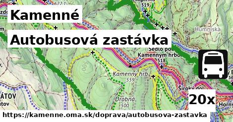 Autobusová zastávka, Kamenné